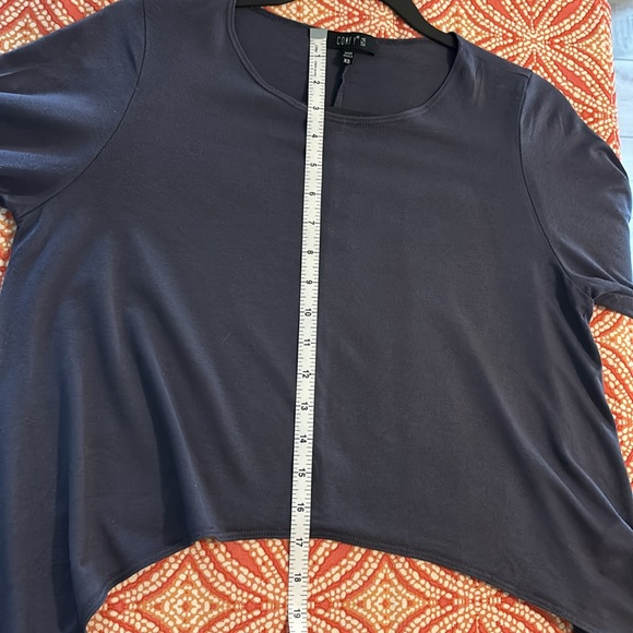 Comfy USA asymmetrical crop top Sz XS EUC - Picture 6 of 7